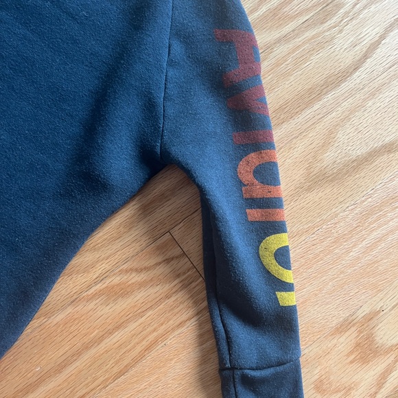 Aviator Nation Kids Sweatshirt with Rainbow Logo - Charcoal - Picture 6 of 7
